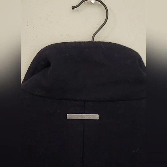 MICHAEL Michael Kors Wool Blend Military Field Lined Insulated Black Coa… - Picture 7 of 13